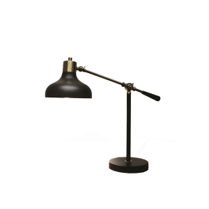 black metal lamp